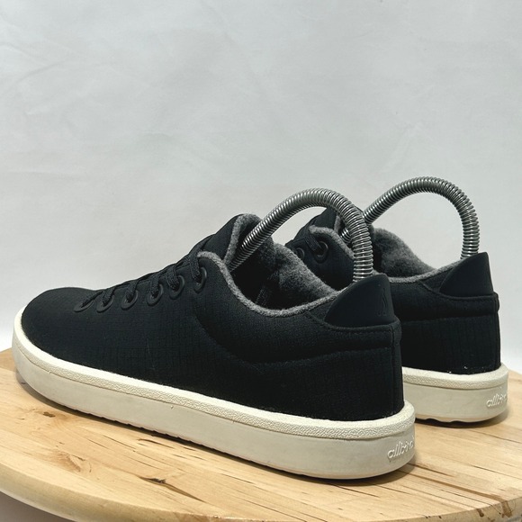 Allbirds Womens Wool Piper Woven Natural Black Low Top Sneaker - Size 9 - Picture 6 of 10